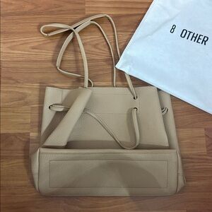 8 Other Reasons Tan Shoulder Bag